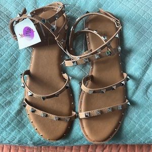 NWT studded sandals